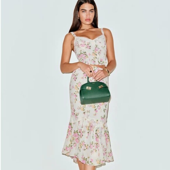 Reformation Sarita Two Piece Ivory - Size 2 - Picture 1 of 2
